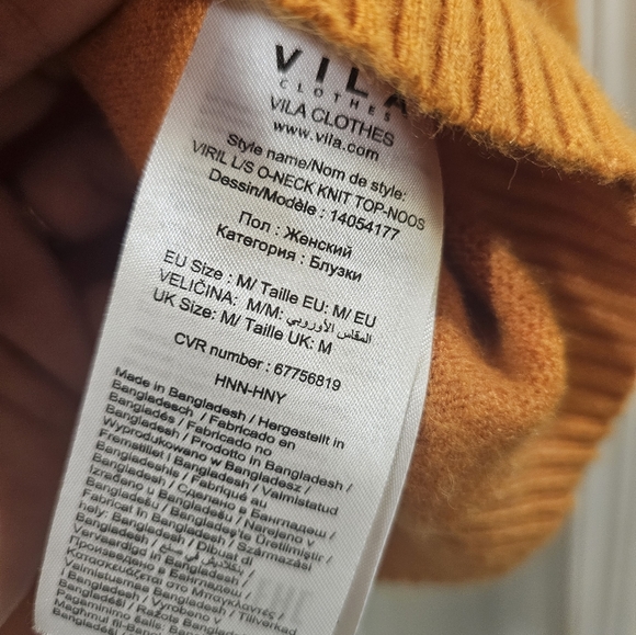 Vila VIRIL O-NECK L/S KNIT TOP - NOOS - Picture 6 of 7